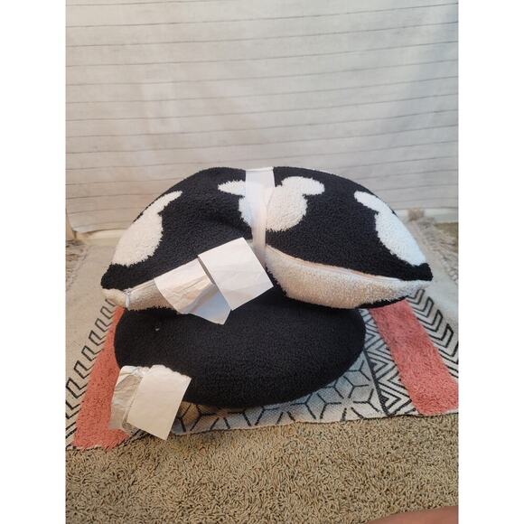 Disney Mickey Mouse Black White Decorative Pillow Set - Picture 9 of 15